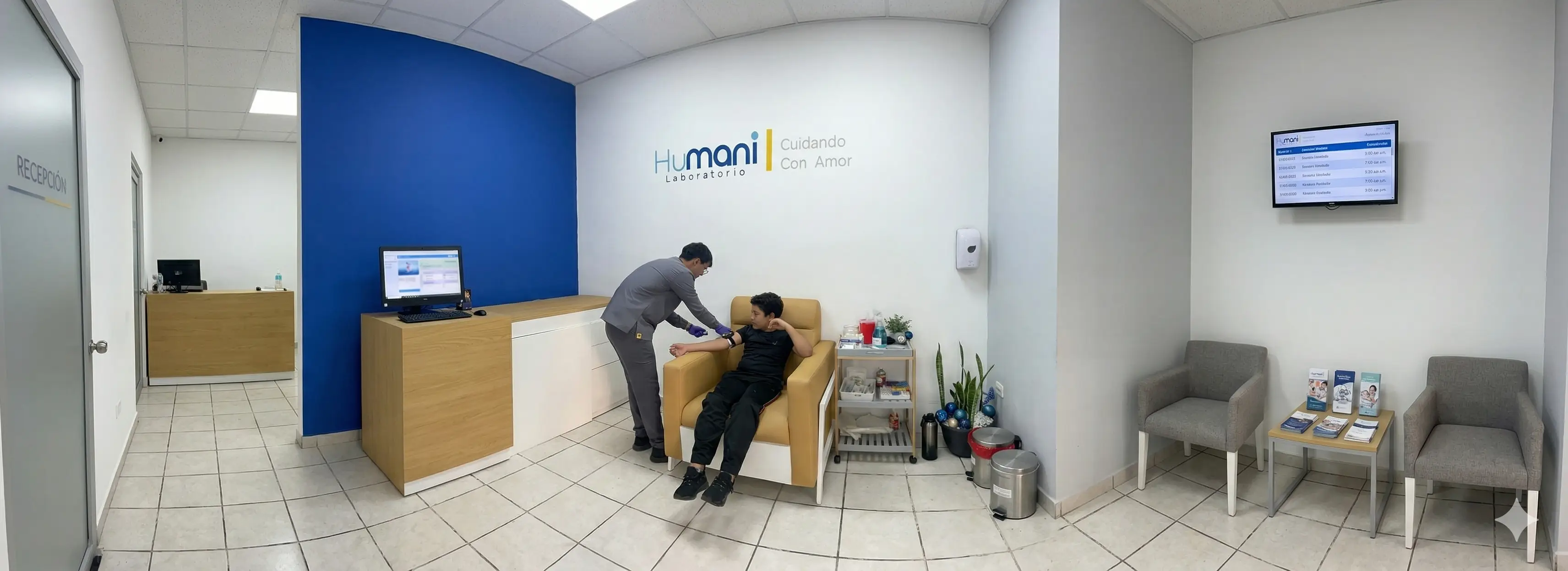 Niños atendidos en Laboratorios Humani, Quetzaltenango